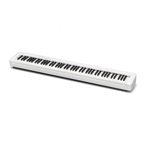 Casio CDP-S110WE цифровое фортепиано, 88 клавиш, 64 полифония, 10 тембров, вес 10,5 кг