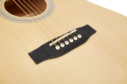 SX SD104G Гитара акустическая, корпус: липа, гриф: окуме, накладка грифа и нижний порожек: палисандр, колки: хромированное покрытие, цвет натуральный  фото 10