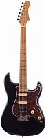 JET JS-400 BK электрогитара, Stratocaster, корпус липа, 22 лада, HSS, tremolo, цвет BK