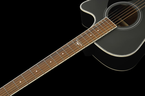 KEPMA A1CE Black Matt электроакустическая гитара, цвет черный, в комплекте 3м кабель фото 4