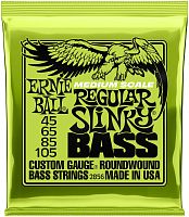 ERNIE BALL 2856 струны для бас-гитары Regular Slinky Nckl Wnd Medium Scale (45-105)