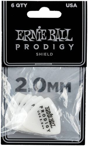 Ernie Ball 9337 Компл.медиаторов. Prodigy/2mm/Белые/6шт/цена за комплект фото 2
