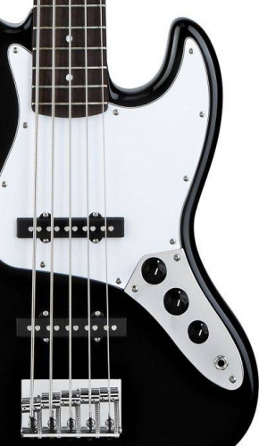 FENDER SQUIER AFFINITY JAZZ BASS V RW BLACK 5-струнная бас-гитара, цвет - черный, корпус - ольха, гриф - клен, накладка на гриф - палисандр, профиль " фото 2
