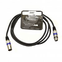 Invotone ACM1102BK Микрофонный кабель, XLR F — XLR M длина 2 м (черный)