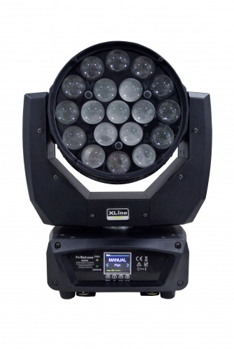 XLine Light LED WASH 1912 ZR Световой прибор полного вращения. 19 RGBW светодиодов мощностью 12 Вт фото 2