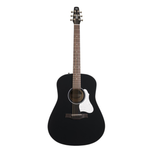 Seagull S6 Classic Black A/ E акустическая гитара Dreadnought, массив кедра/ дикая вишня, цвет чёрный
