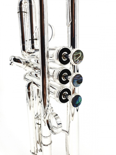Brasspire BPTR-770S Труба Bb с реверсивным настроечным кроном, мензура: 11,65 мм (ML), диаметр раструба: 125 мм, серебряное покрытие всего инструмента фото 6