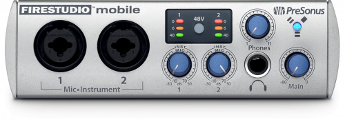 PreSonus FireStudio Mobile аудиоинтерфейс FireWire для звукозаписи 10 х 6 24бит/96кГц, MIDI, S/PDIF, ПО Studio One Artist фото 2