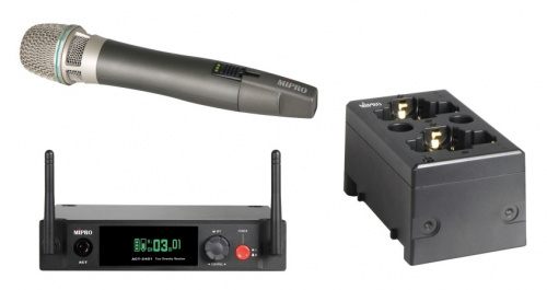MIPRO ACT-2401/ACT-24HC/MP-80 Цифровая радиосистема 2,4 ГГц с ручным микрофоном и з/у
