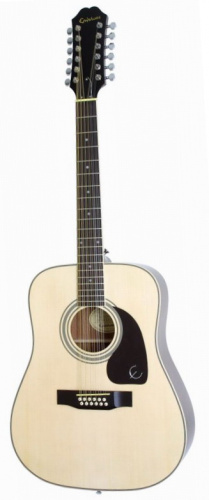 EPIPHONE DR-212 NATURAL CH HDWE гитара акустическая, 12-струнная, дредноут, цвет натуральный, фурнитура хромированная, корпус махагон, верхняя дека ма фото 4