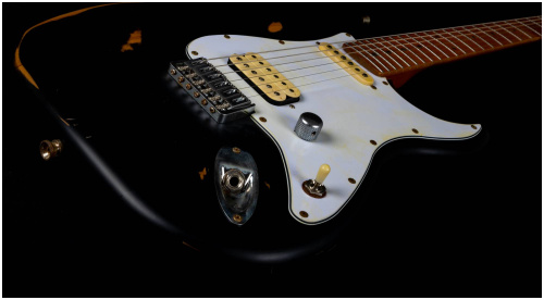JET JS-800 Relic BK электрогитара, Stratocaster, корпус липа, HS, цвет Relic BK фото 7