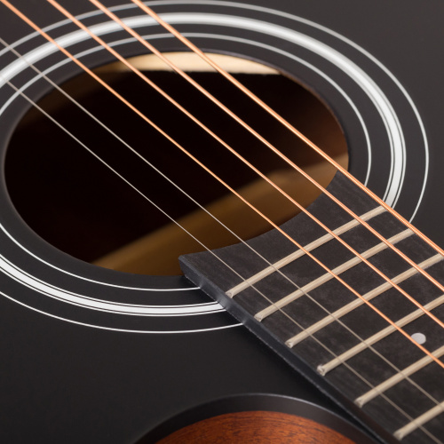 ROCKDALE Aurora D3 Satin C BK акустическая гитара дредноут с вырезом, цвет черный, сатиновое покрыти фото 5