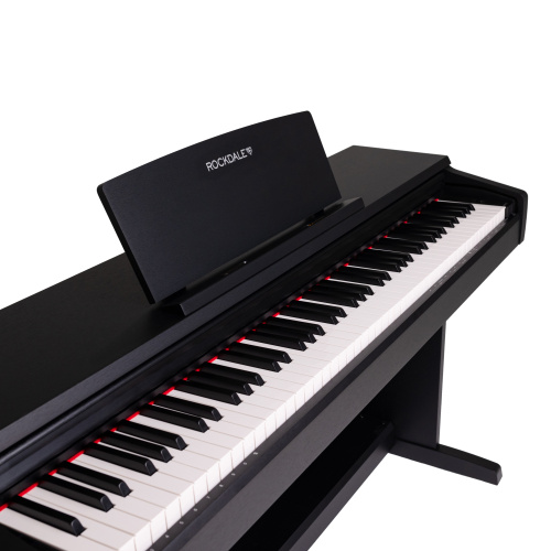 ROCKDALE Arietta Black цифровое пианино, 88 клавиш, цвет черный фото 8