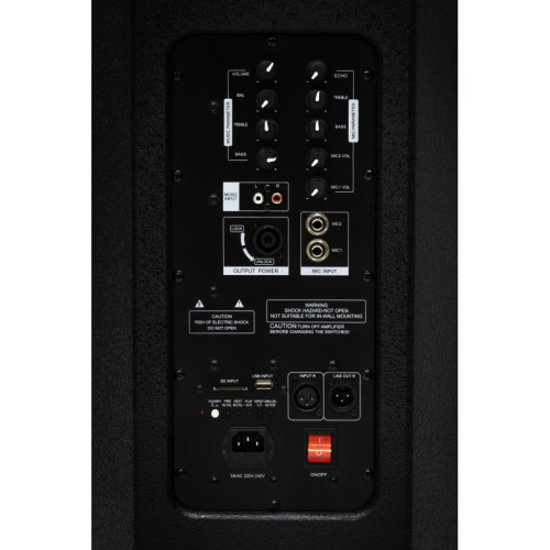 ELARCON PRX625A Активная 2-х полосная АС, 2х15" + 1,5", 600Вт, чуствительность 97дБ, давление 139дБ, фото 4