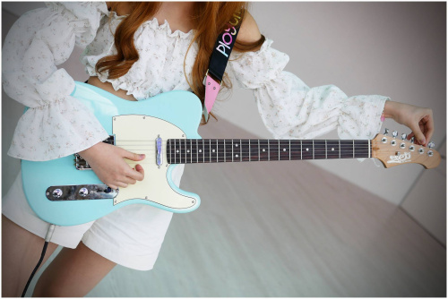 JET JT-300 BL R электрогитара, Telecaster, корпус липа, 22 лада, SS, цвет Sonic blue глубой фото 14