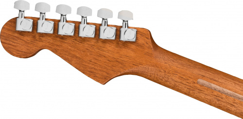 FENDER American Acoustasonic Jazzmaster Tungsten моделирующая полуакустическая гитара, цвет черный, чехол в комплекте фото 5