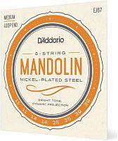 D'addario EJ67 струны для мандолины с обмоткой из стали с никелевым покрытием
