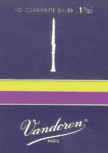 Vandoren CR1135 трости для кларнета Eb, традиционные (синяя пачка), №3.5, (упаковка 10 шт.)
