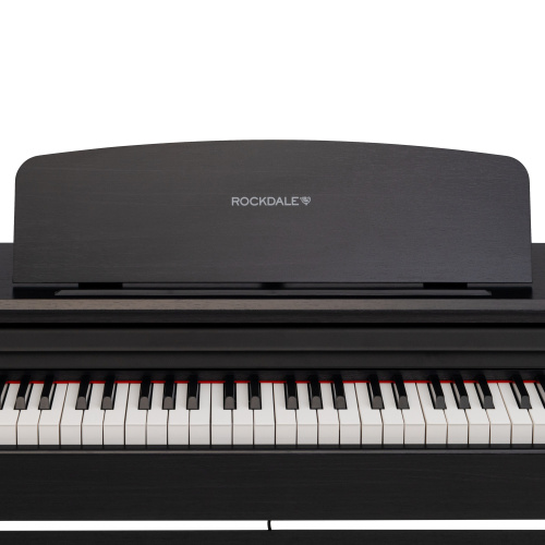 ROCKDALE Sonata Black Цифровое пианино. Черный цвет. 88 полноразмерных клавиш, градуированная клавиатура. Полифония 64 голоса. 20 тембров. 10 демомело фото 6
