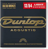 Dunlop 80/20 Bronze DAB1254 струны для акустической гитары 12-54