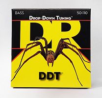 DR DDT-50 DDT струны для 4-струнной бас-гитары пониженный строй нержавеющая сталь 50 110