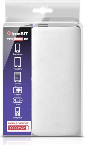 iconBIT FTB10000PB Внешний аккумулятор (Power Bank) для зарядки мобильных устройств Micro USB вход фото 4