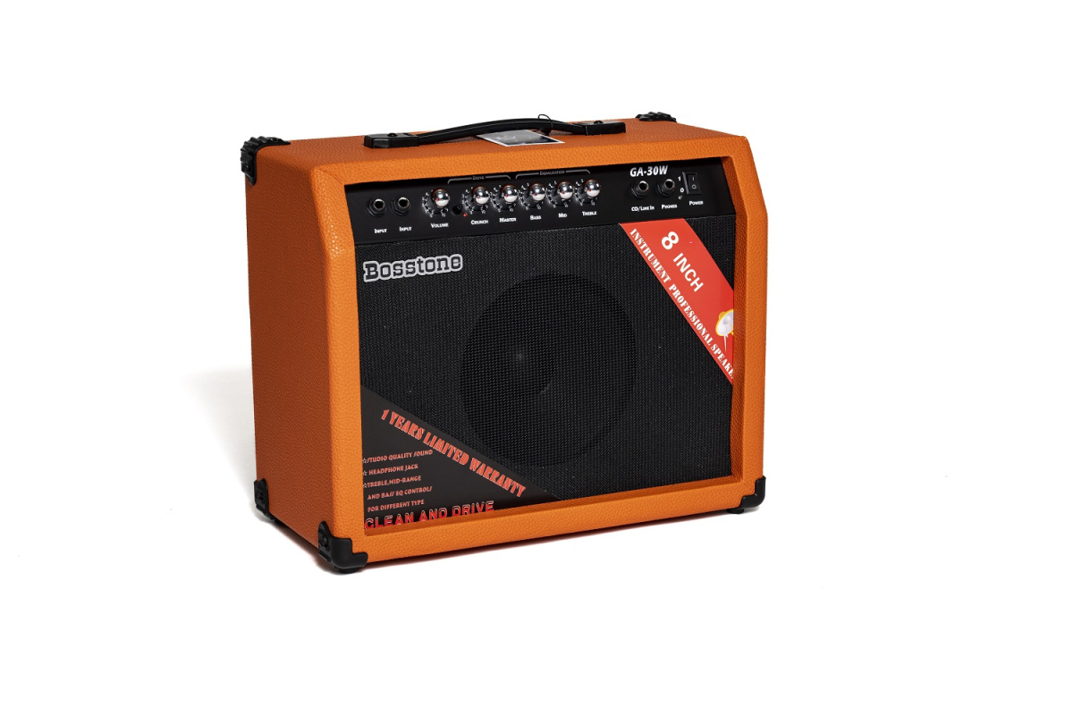 Bosstone GA-30W Orange Гитарный усилитель: Мощность 30 Ватт, Динамик 8 ...