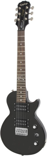 EPIPHONE Les Paul Express Ebony электргитара, цвет черный, мензура 22" (трэвэл), корпус махогани,