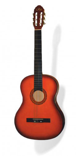 Rio RGC-2-CBS классическая гитара/Ниж. дека Липа/Цвет оранжевый с коричневым кантом