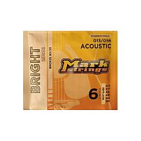 Markbass Bright Series DV6BRBZ01356AC струны для акустической гитары, 13-56, бронза 80/20