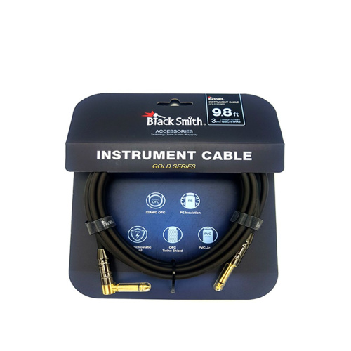 BlackSmith Instrument Cable Gold Series 9.8ft GSIC-STRA3 инстр кабель, 3 м, прJack + угJack, поз ко