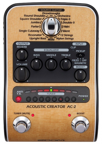 Zoom AC-2 Процессор для акустической гитары фото 2