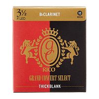 RICO Grand Concert Bb Clarinet THICK BLANK 3,5x10 (RGT10BCL350) Трости для кларнета Bb-3.5, (10шт)