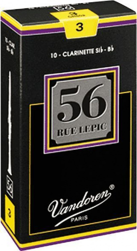 Vandoren CR504 трости для кларнета Bb, "56 rue Lepic", №4, (упаковка 10 шт.)
