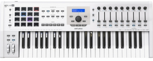 Arturia KeyLab mkII 49 White 49 клавишная полувзвешенная динамическая USB MIDI клавиатура