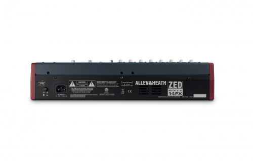 ALLEN&HEATH ZED60-14FX Микшерный пульт 8 микр./лин. входов, 2 стерео, 60мм фейдеры, USB фото 5