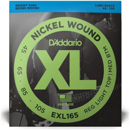 D'Addario EXL165 Струны бас, soft/reg, 045-105. фото 2