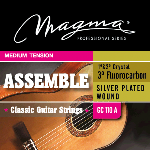 Magma Strings GC110A Струны для классической гитары Серия: Assemble 1&2 Nylon 3 Fluorocarbon Sil