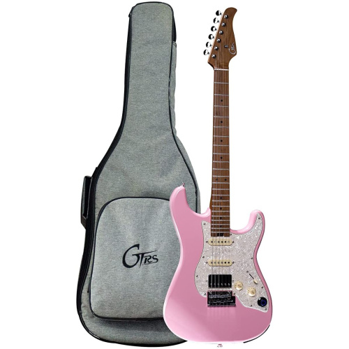 Mooer GTRS S801 Pink Электрогитара со встроенным процессором, HSS, клен, розовый цвет фото 2