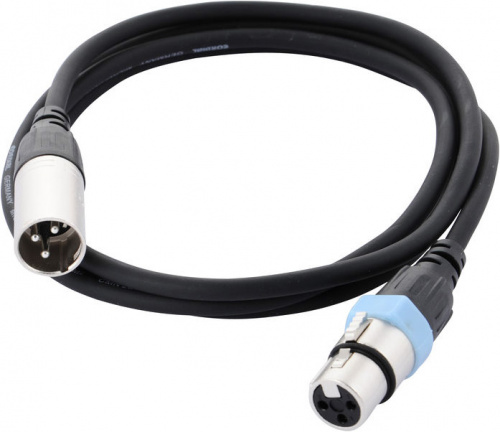 Cordial CCM 1,5 FM микрофонный кабель XLR F/XLR M, 1,5 м, черный