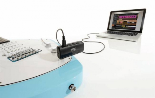 VOX AP-IO AMPLUG I/O мобильный аудиоинтерфейс для гитары, встроенный тюнер для настройки гитары, в комплекте USB кабель, питание от батареек AAA (2 шт фото 2
