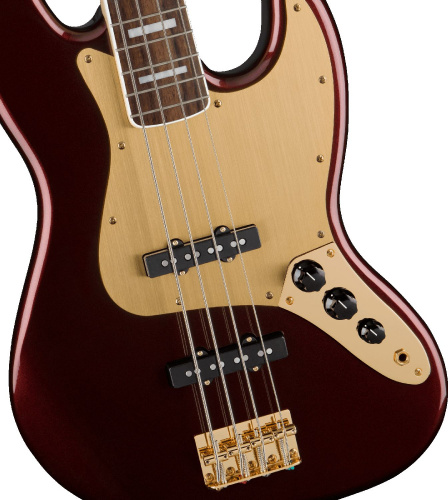 SQUIER 40th ANN Jazz Bass LRL Ruby Red Metallic бас-гитара, цвет красный фото 3