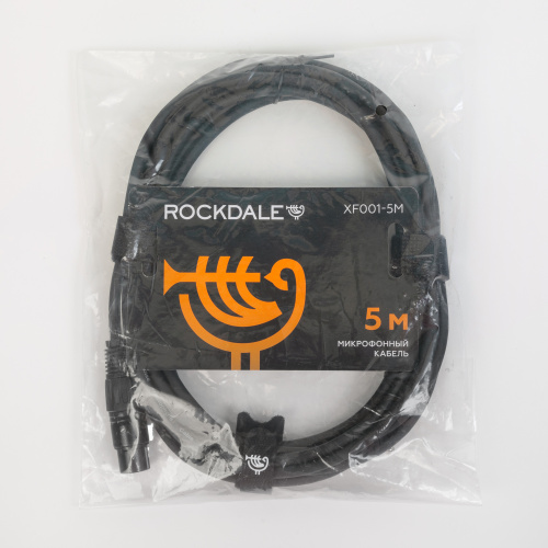 ROCKDALE XF001-5M готовый микрофонный кабель, разъемы XLR female X stereo jack male, длина 5 м, черный фото 6