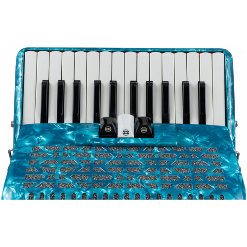 GOLDEN CUP JP2648-BLUE аккордеон, 26 клавиш, 2 голоса, 3 регистра, 48 басов, 4 голоса, цвет синий фото 5
