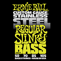 Ernie Ball 2842 струны для бас-гитары Stainless Steel Bass Regular Slinky (50-70-85-105)