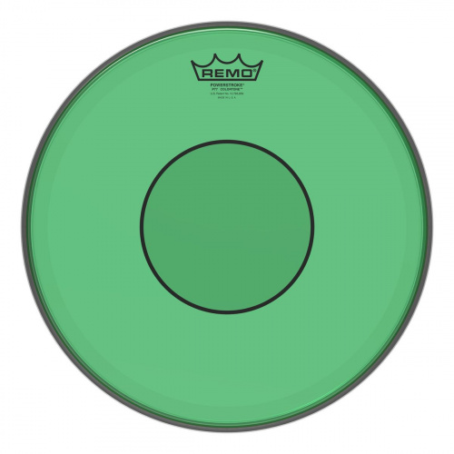 Remo P7-0314-CT-GN 14"Powerstroke 77 пластик для барабана прозрачный, двойной, зеленый