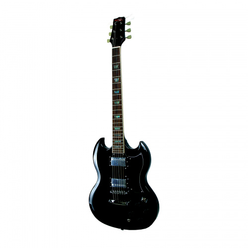 REDHILL SGX200/BK эл.гитара, SG, H+H, 2V/2T/3P, махагон, цвет черный фото 2