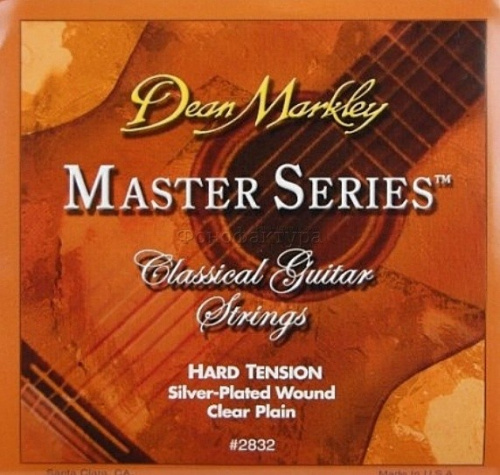 DeanMarkley 2832 Master Series HARD Tension, струны для классической гитары, нейлон