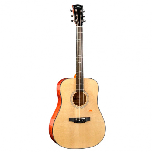 KEPMA F1E-D Natural электроакустическая гитара, цвет натуральный, в комплекте чехол