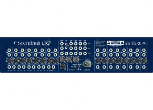 Soundcraft LX7ii-16 микшер 16 моно, 2 стерео (на поворотной ручке), 6 Aux, 4 подгруппы. TRS директ-выходы на каналах 1-8. 12-сегментная LED индикация. фото 2